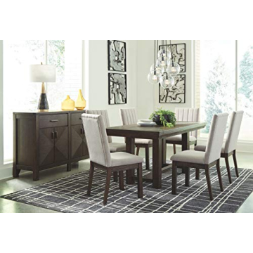 Ashley Dellbeck Dining Extension Table - Seats 8, Dark Brown