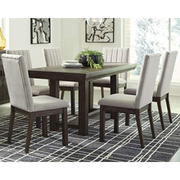 Ashley Dellbeck Dining Extension Table - Seats 8, Dark Brown
