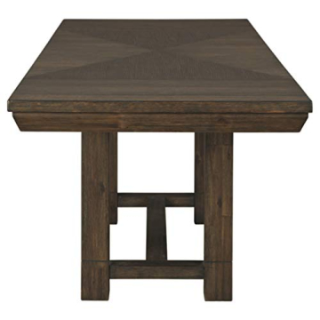 Ashley Dellbeck Dining Extension Table - Seats 8, Dark Brown