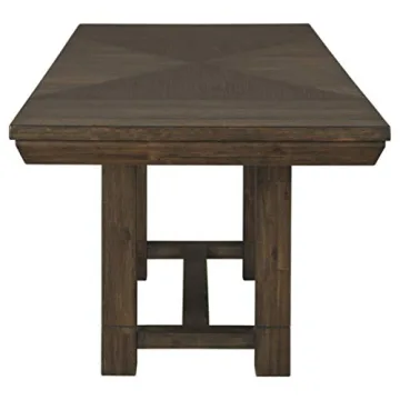 Ashley Dellbeck Dining Extension Table - Seats 8, Dark Brown