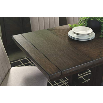 Ashley Dellbeck Dining Extension Table - Seats 8, Dark Brown