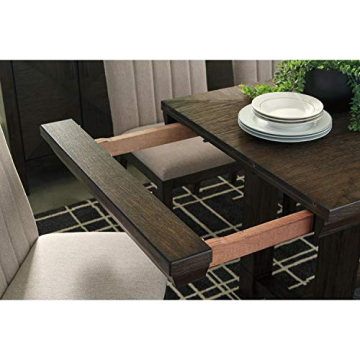 Ashley Dellbeck Dining Extension Table - Seats 8, Dark Brown