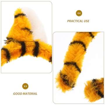 Lurrose Tiger Headband - Cute Animal Ear Hair Hoop for Parties