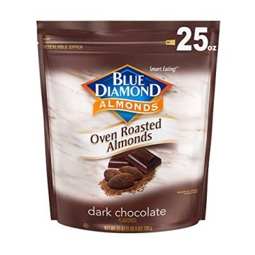 Blue Diamond Dark Chocolate Almonds 25 oz Snack