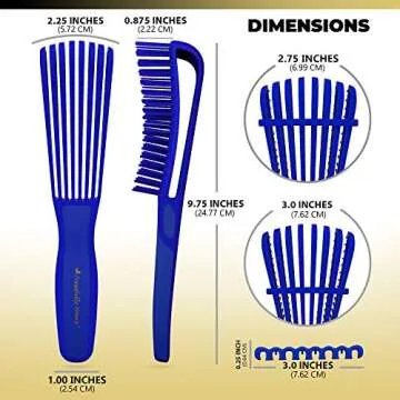 Tressfully Yours FlexiGlide Hair Brush for Easy Detangling