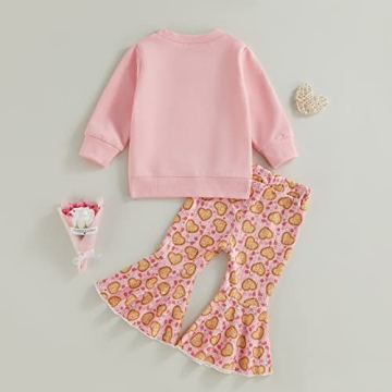 Engofs Baby Girl Valentine's Day Outfit Set 12-18 Months
