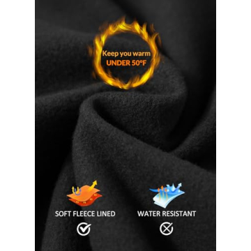 BALEAF Women's Fleece Lined Leggings Thermal Warm Winter Tights High Waisted Thick Yoga Pants Cold Weather with Pockets Black S