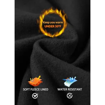 BALEAF Women's Fleece Lined Leggings Thermal Warm Winter Tights High Waisted Thick Yoga Pants Cold Weather with Pockets Black S