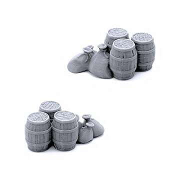 Cargo Piles DND Terrain Compatible with Dungeons and Dragons, Warhammer 40k, 28mm Miniature Wargaming, Tabletop RPGs, Wargame Scenery