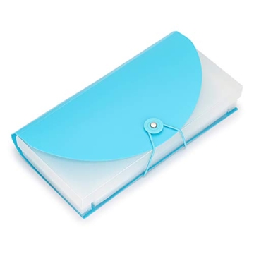 BTSKY 13 Pockets Organizer - Durable PP Wallet in Blue for Ultimate Organization