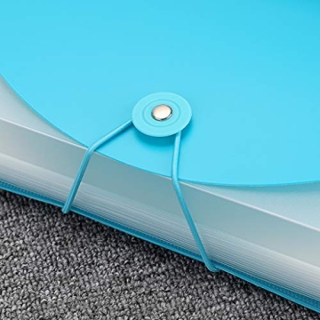 BTSKY Durable PP Wallet Organizer 13 Pockets Blue