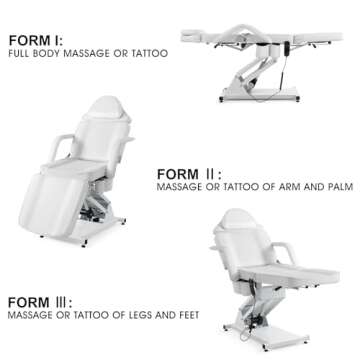 Premium Adjustable Electric Massage Table for Salons and Spas