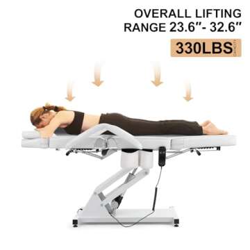 Premium Electric Height Adjustable Massage Bed for Salons