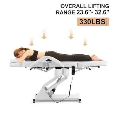 Premium Electric Height Adjustable Massage Bed for Salons