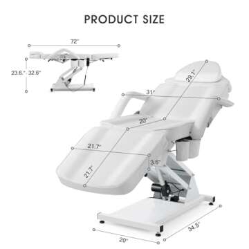 Premium Electric Height Adjustable Massage Bed for Salons