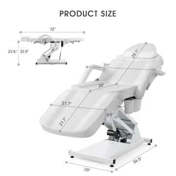 Premium Electric Height Adjustable Massage Bed for Salons