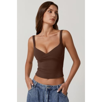 QINSEN V-Neck Tank Tops for Women - Stylish & Versatile