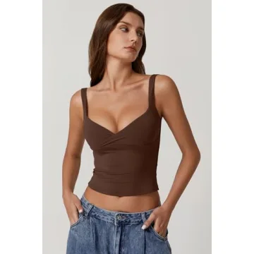QINSEN V-Neck Tank Tops for Women - Stylish & Versatile