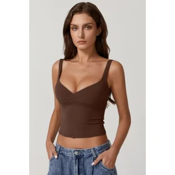 QINSEN V-Neck Tank Tops for Women - Stylish & Versatile