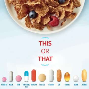 Total Breakfast Cereal, 100% Daily Value of 11 Vitamins & Minerals, Whole Grain Cereal, 16 oz