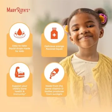 Organic Vitamin D3 Drops for Kids Immune & Bone Support