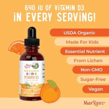Organic Vitamin D3 Drops for Kids Immune & Bone Support