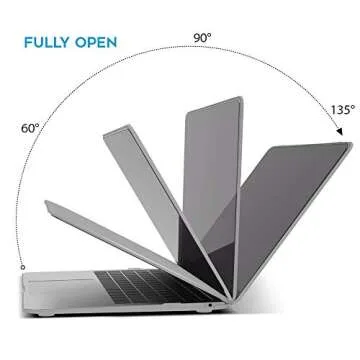 IBENZER Compatible with 2022 2021 2020 MacBook Air 13 inch case M1 A2337 A2179 A1932, Hard Shell Case&Keyboard Cover&Screen Film for Mac Air 13 with Touch ID, Clear, AT13CL+2