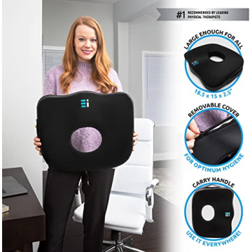 Ergonomic Donut Pillow for Tailbone Pain Relief Comfort