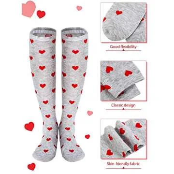 Shop Heart Knee Socks for Valentine’s Day Fashion