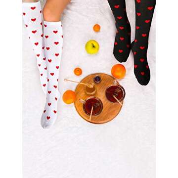 Shop Heart Knee Socks for Valentine’s Day Fashion