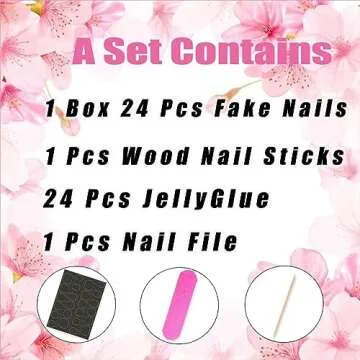 Pink Press on Nails Short Square Fake Nails White French Tip Full Cover Glue on Nails Solid Color Glossy Nude Pink Designs Cute False Nails Stick on Nails for Women Girls Acrylic Manicure Salon 24Pcs