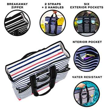 SCOUT Pocket Rocket - Work Tote Bags For Women - 6 Exterior Pockets - Large Tote Travel Bag, Nurse B...