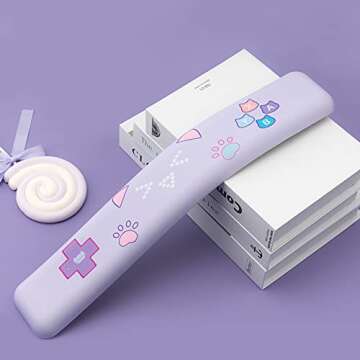 GeekShare Cute Wrist Rest Support Mouse Pad Set- Non-Slip Rubber Base and Lightweight Memory Foam Wrist Rest for Keyboard and Mouse, Perfect for Gaming,or Home Office Work(Mousepad & Wrist Rest)