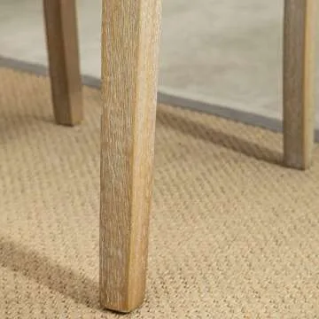 Elegant Habit Gray Solid Wood Dining Chairs Set of 2