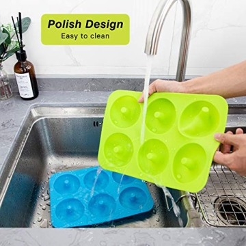 BAKHUK NonStick Silicone Donut Pan - Bake 6 Perfect Donuts