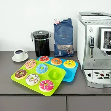 BAKHUK NonStick Silicone Donut Pan - Bake 6 Perfect Donuts