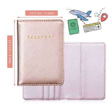 Unisex Passport Covers and Luggage Tags Set - Stylish Travel Accessories
