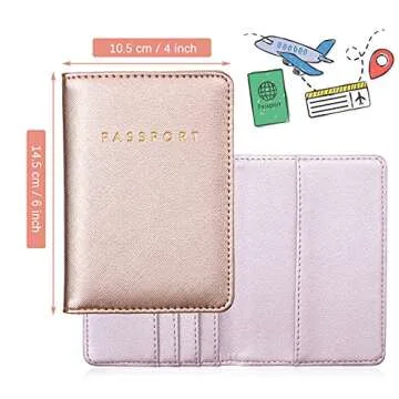 Unisex Passport Covers and Luggage Tags Set - Stylish Travel Accessories