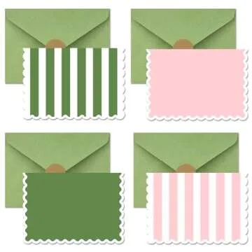 AZAZA 48 Pack Blank Cards & Envelopes for Celebrations
