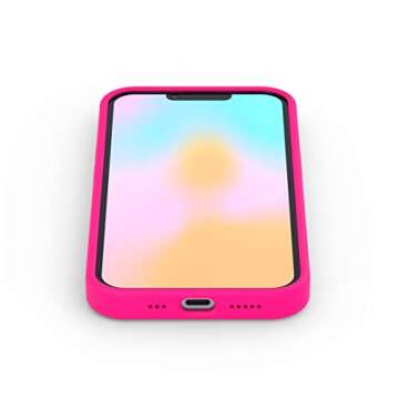 FELONY CASE – iPhone 13 Pro Case – Neon Pink Silicone Phone Cover, Liquid Silicone with Anti-Scratch Microfiber Lining, 360° Shockproof Protective Case for Apple iPhone 13 Pro