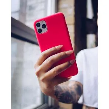 FELONY CASE – iPhone 13 Pro Case – Neon Pink Silicone Phone Cover, Liquid Silicone with Anti-Scratch Microfiber Lining, 360° Shockproof Protective Case for Apple iPhone 13 Pro