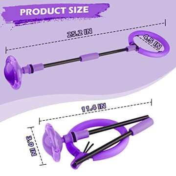 GleeGlow Ankle Skip Ball for Kids, Foldable Skip it with Colorful Flash Wheel, Outside Toys for Kids...