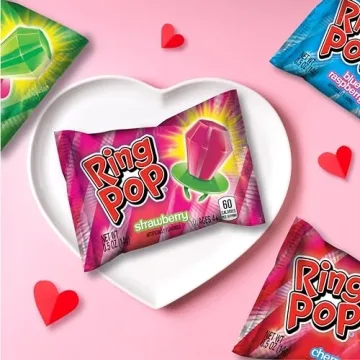 Ring Pop Bulk Lollipop Party Pack – 50 Assorted Flavors