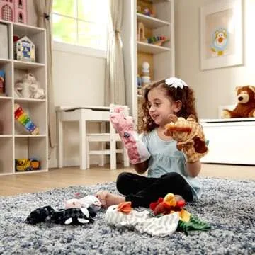 Melissa & Doug Barn Buddies Hand Puppets Set of 6
