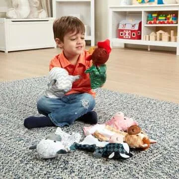 Melissa & Doug Barn Buddies Hand Puppets Set of 6