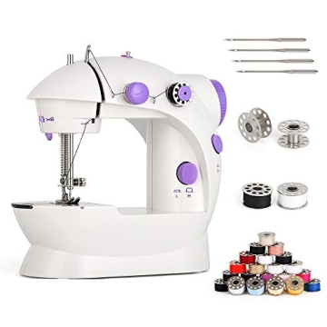 Mini Sewing Machine Portable Electric Household Handheld Sewing Machines with 25 Pcs Sewing Thread C...