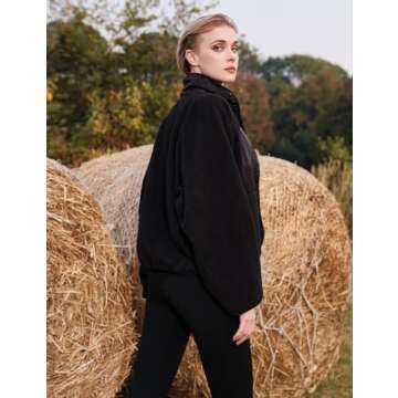Eisctnd Women Fleece Jacket - Stylish Sherpa Coat
