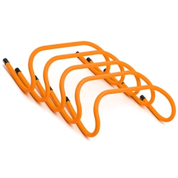 Trademark Innovations 6" Speed Training Hurdles - Set of 5 in Orange