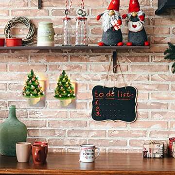 Hausse 2 Pack Vintage Christmas Tree Night Lights