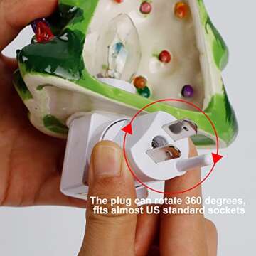 Hausse 2 Pack Vintage Christmas Tree Night Lights